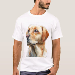 Yellow labrador retriever watercolor T-Shirt