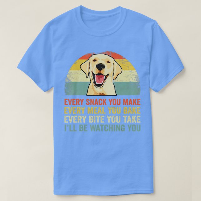 Yellow Labrador s Lab Dad Yellow Labrador Retrieve T-Shirt (Design Front)