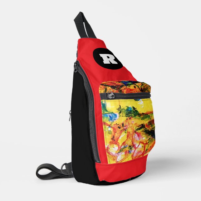 Yellow Landscape. Sling Bag (Left Corner)