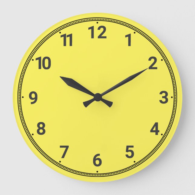 Yellow Large Clock (Front)