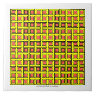 Yellow Latticework Tile