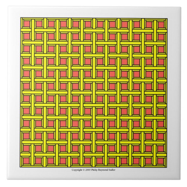 Yellow Latticework Tile (Front)