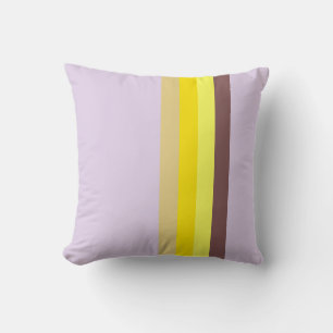 Yellow Lavender Brown Cushion
