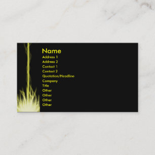 Yellow Lazer Business Card
