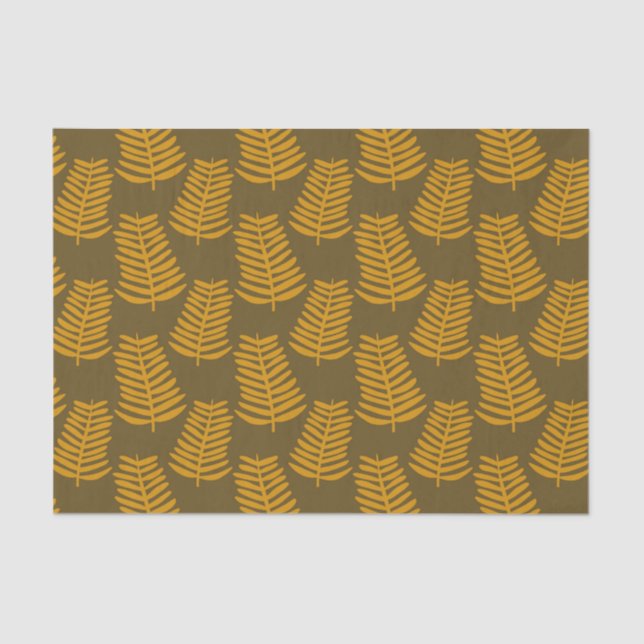 Yellow Leaf Branch Tissue Paper (Front)