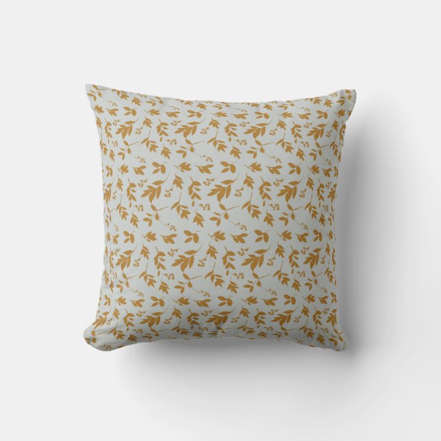 Yellow Leafy Branch  Cushion (Front)