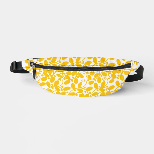 Yellow Leafy Bum Bags (Front)