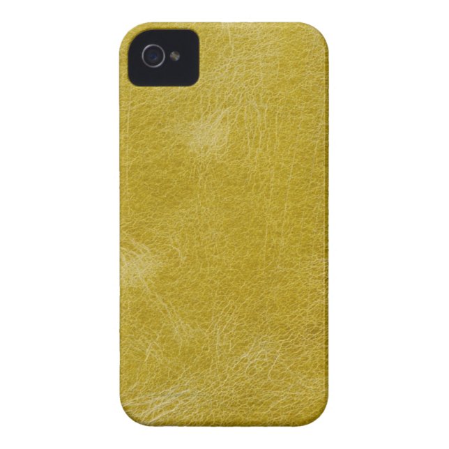 Yellow leather Case-Mate iPhone case (Back)