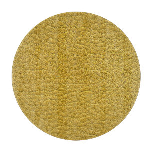 Yellow Leather Texture Seamless Closeup Cutting Board