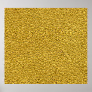 Yellow Leather Texture Seamless Closeup Poster