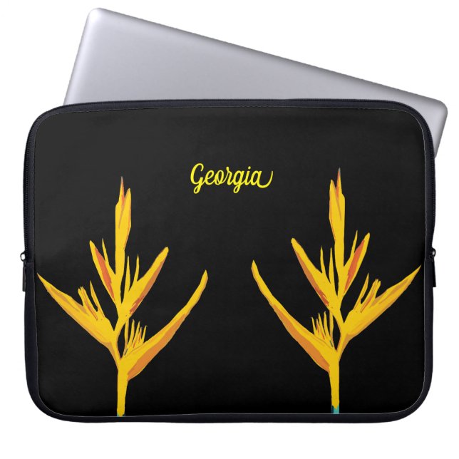 Yellow Leaves Laptop Sleeve (Front)