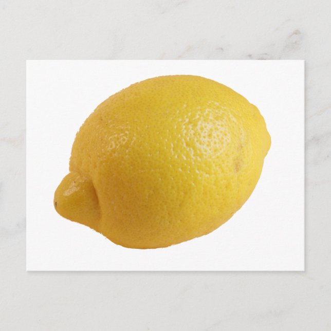 Yellow Lemon, a Bright Fresh Eyecatching Citrus Postcard (Front)