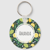 Yellow Lemon and Green Lime Fruit Food Pattern