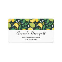 Yellow Lemon and Green Lime Fruit Food Pattern