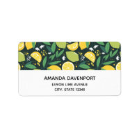 Yellow Lemon and Green Lime Fruit Food Pattern
