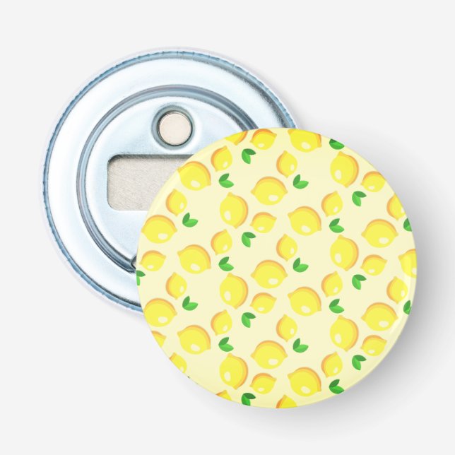 Yellow Lemon Bottle Opener (Front)