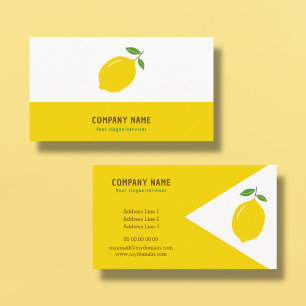 Yellow Lemon Business Card