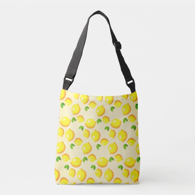 Yellow Lemon Crossbody Bag Modern Design (Front)