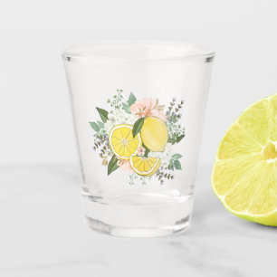 Yellow Lemon Flower Shot Glass