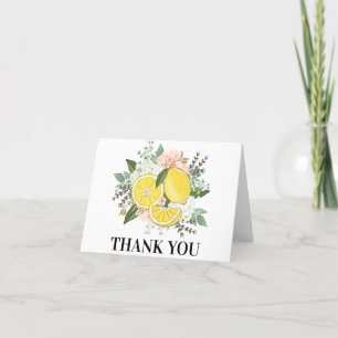 Yellow Lemon Flower Thank You Card