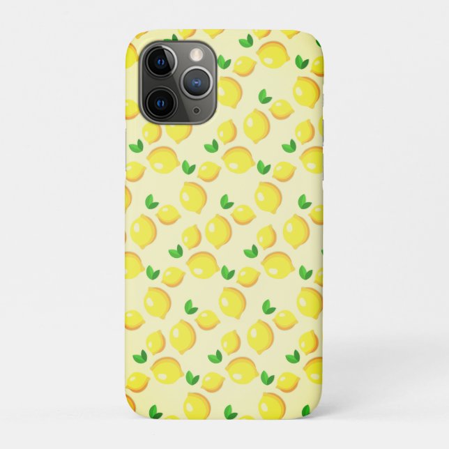 Yellow Lemon iPhone Case (Back)
