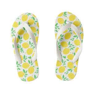 Yellow Lemon Kid's Flip Flops