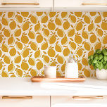 Yellow Lemon Kitchen Wallpaper<br><div class="desc">Brighten your kitchen with this cheerful lemon wallpaper.  Juicy yellow lemons create a fresh and inviting atmosphere,  perfect for adding a zesty touch to your culinary space. This peel and stick wallpaper is easy to apply and remove,  making it a delightful and convenient way to update your décor.</div>