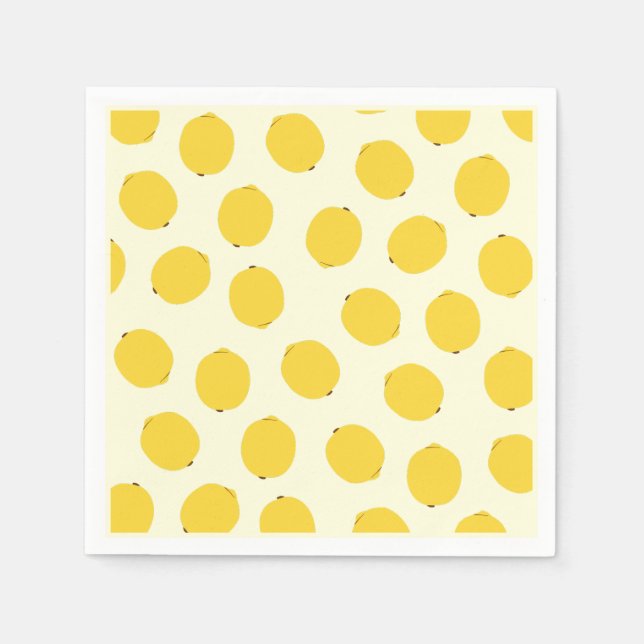 Yellow Lemon Napkin (Front)