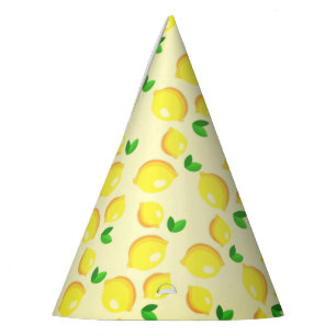 Yellow Lemon Paper Party Hat