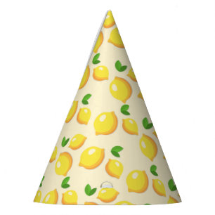Yellow Lemon Paper Party Hat