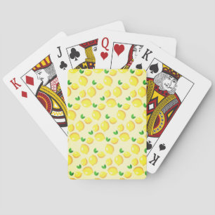 Yellow Lemon Playing Cards
