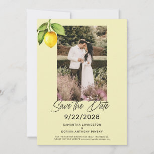 Yellow Lemon  Save The Date