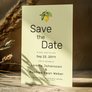 Yellow Lemon  Save The Date