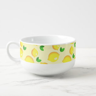 Yellow Lemon Soup Mug