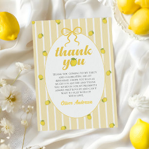 Yellow Lemon Thank You Card
