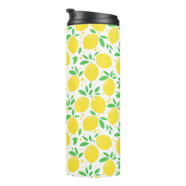 Yellow Lemon Thermal Tumbler (Rotated Right)