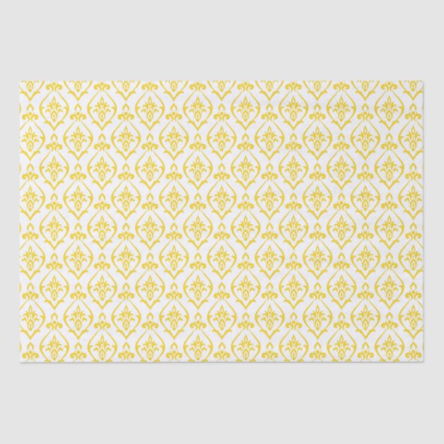 Yellow Lemon Wedding  Tissue Paper (Front)