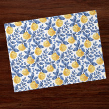 Yellow Lemons Blue Foliage Mediterranean Amalfi