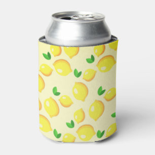 Yellow Lemons Can Cooler