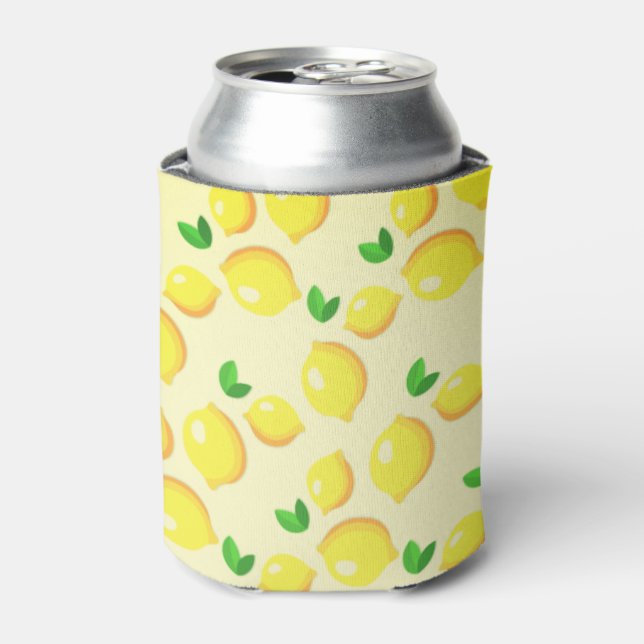 Yellow Lemons Can Cooler (Can Front)