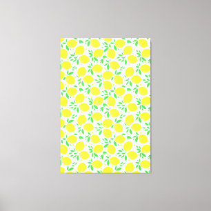 Yellow Lemons Canvas Print