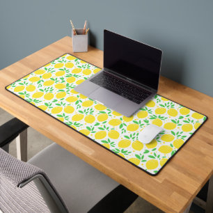 Yellow Lemons Desk Mat