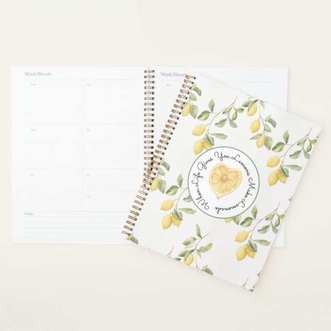 Yellow Lemons Fruit Lemonade Planner (Display)