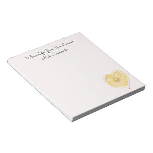 Yellow Lemons Fruit   Notepad