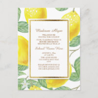 Yellow Lemons Green Leaves White Trunk Party