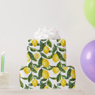 Yellow Lemons Housewarming Wrapping Paper