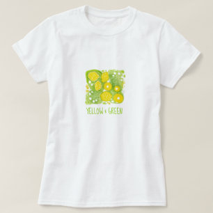 Yellow lemons Illustration t-shirt collection