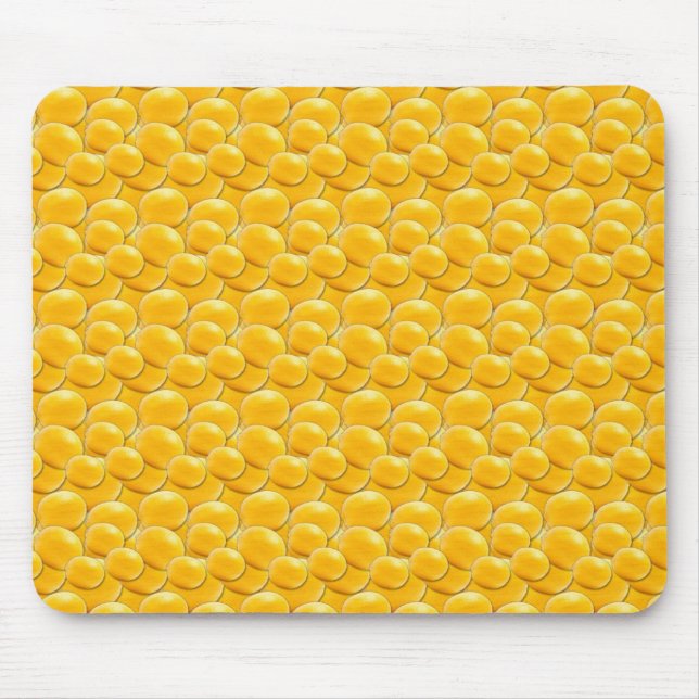 Yellow Lemons Mouse Mat (Front)