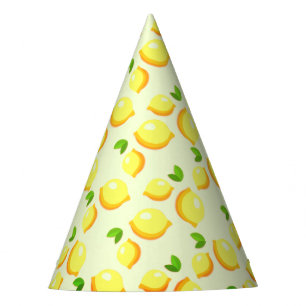 Yellow Lemons Party Hat - Fresh