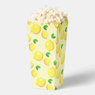 Yellow Lemons Popcorn Box